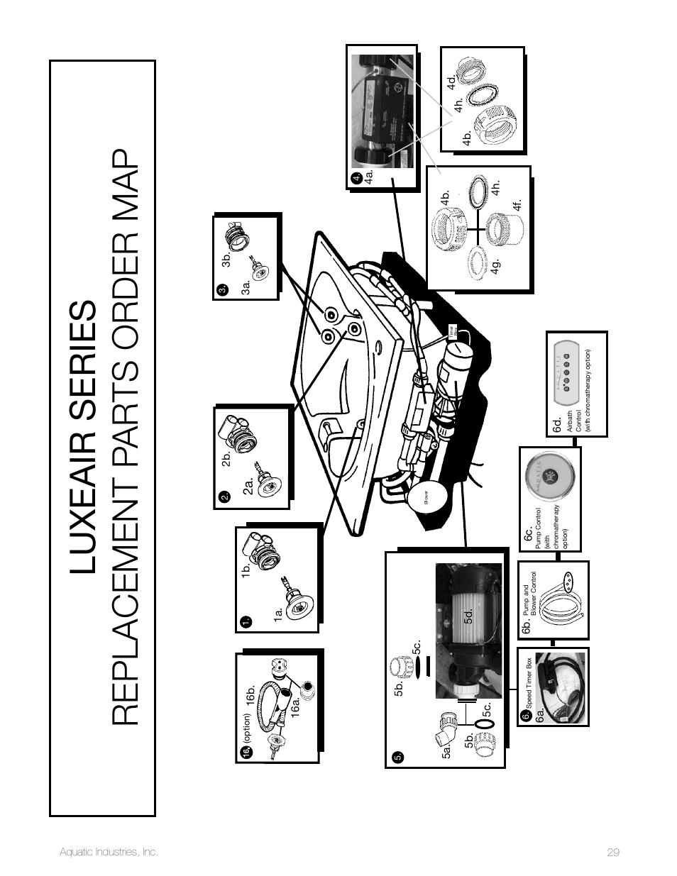 Aquatic LuxeAir Series User Manual | Page 29 / 36