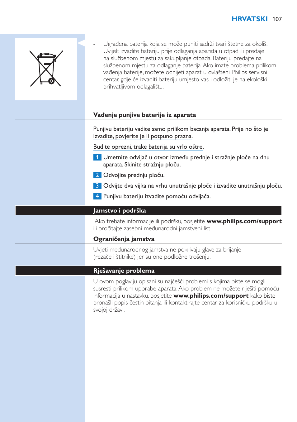 Philips S9321-88 User Manual | Page 107 / 342