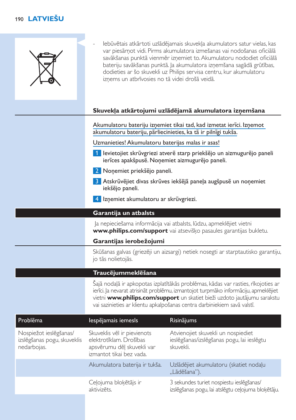 Philips S9321-88 User Manual | Page 190 / 342