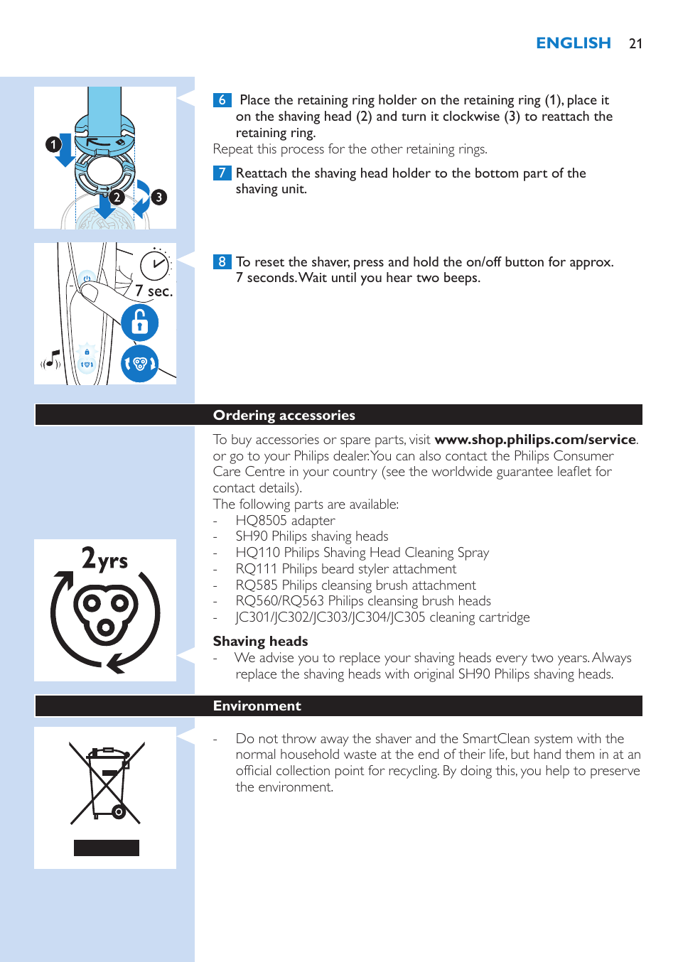 Philips S9321-88 User Manual | Page 21 / 342
