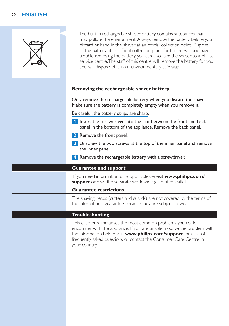 Philips S9321-88 User Manual | Page 22 / 342