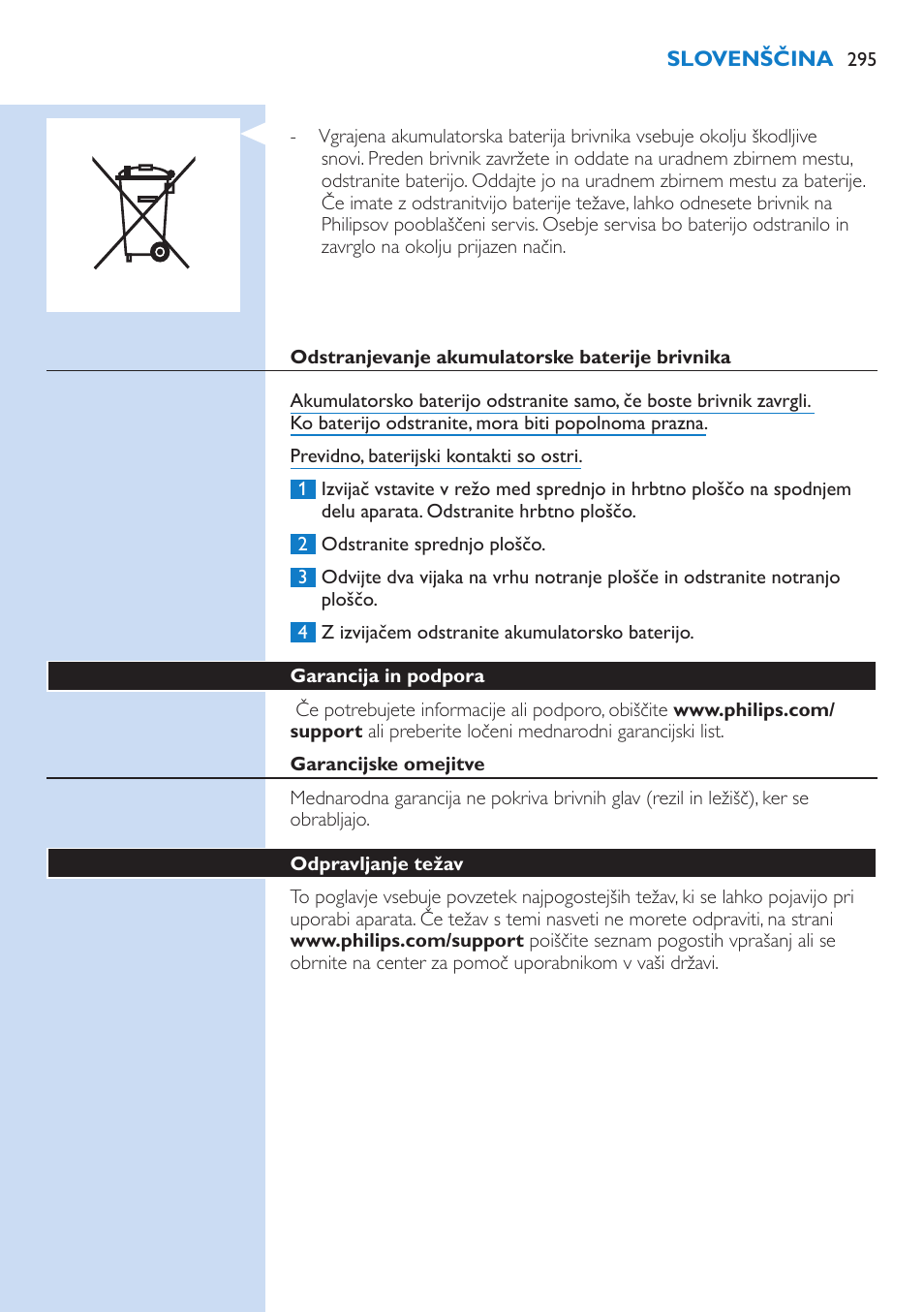 Philips S9321-88 User Manual | Page 295 / 342