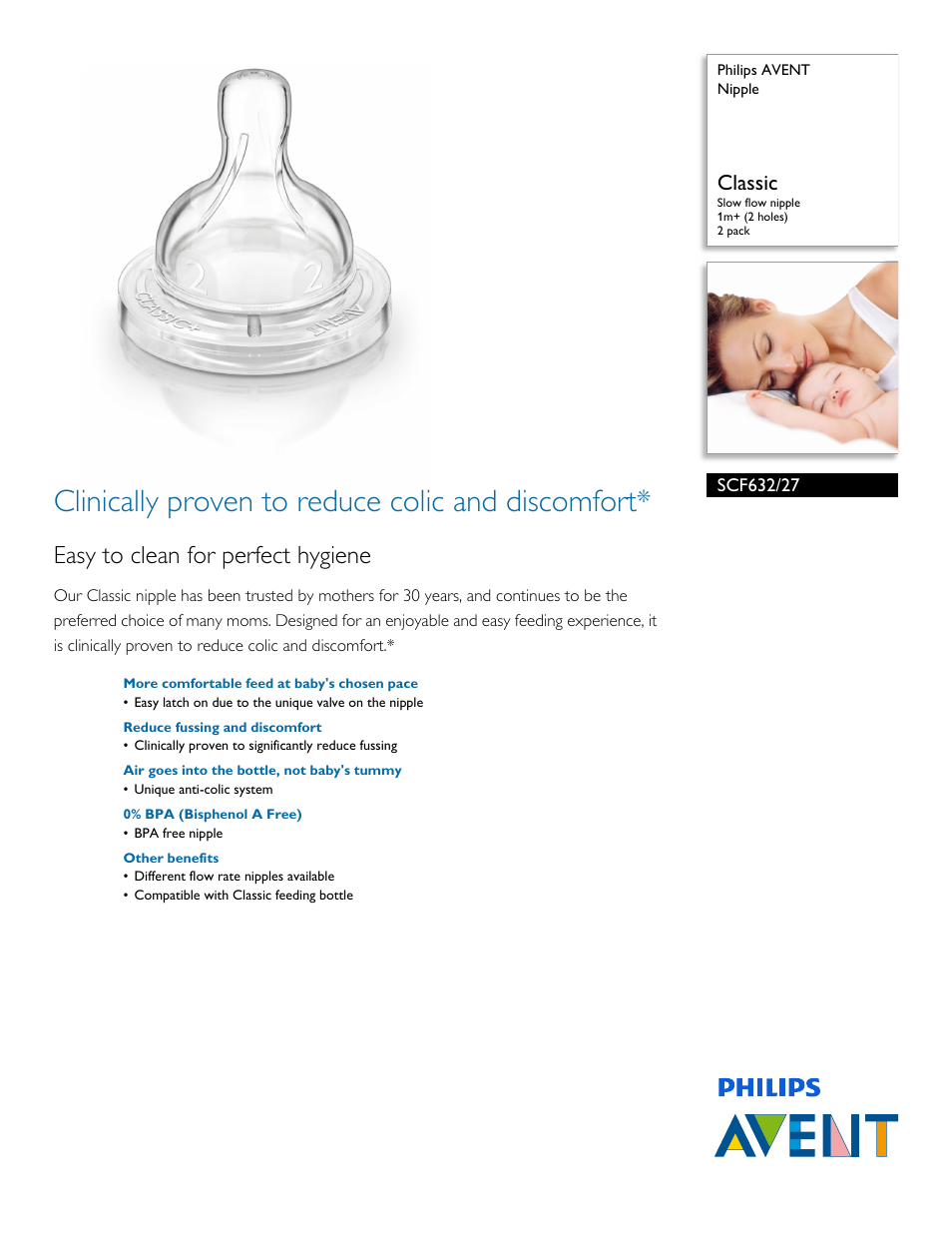 Philips SCF632-27 User Manual | 2 pages