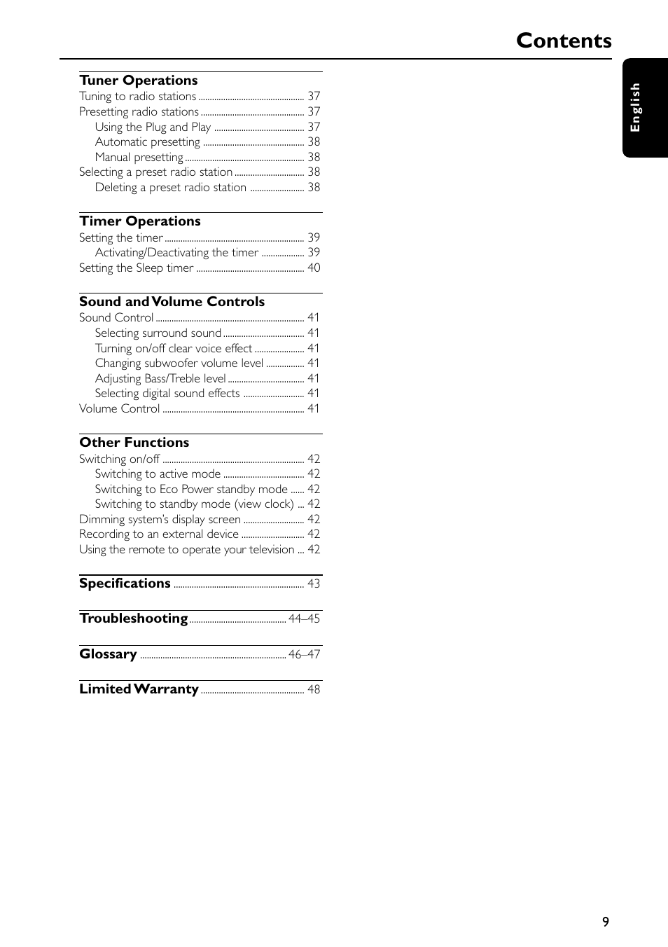 Philips MX5600D-99 User Manual | Page 11 / 50