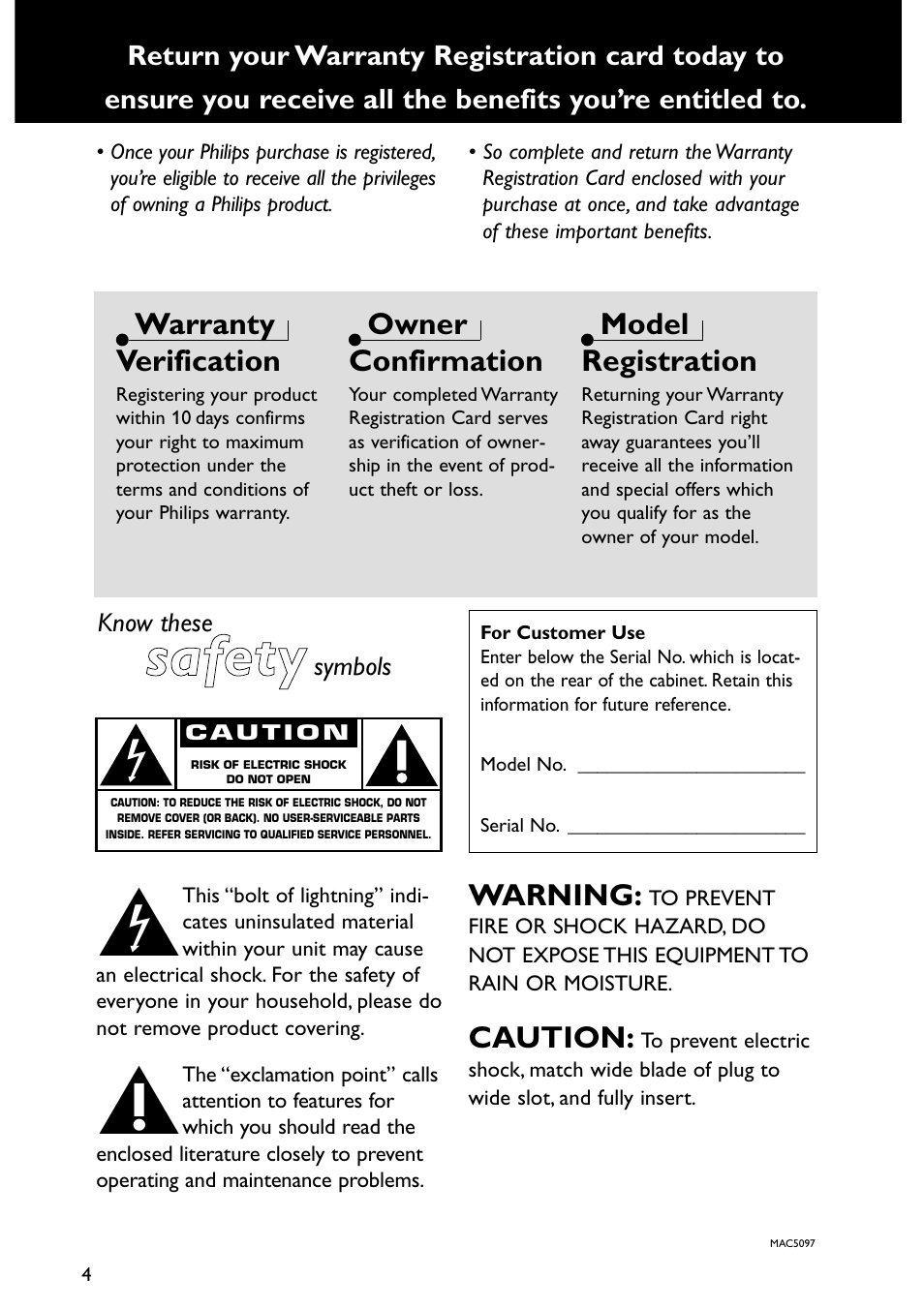 Ssa affe etty y | Philips MX5600D-99 User Manual | Page 6 / 50