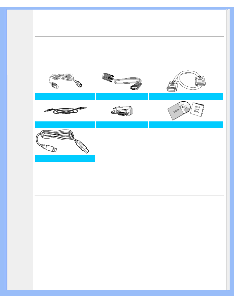 Setting up and connecting your monitor | Philips 230W5VS-27B User Manual | Page 57 / 89