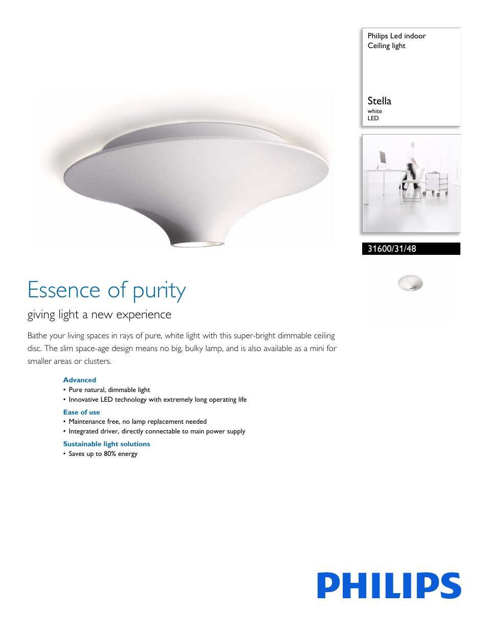 Philips 316003148 User Manual | 2 pages