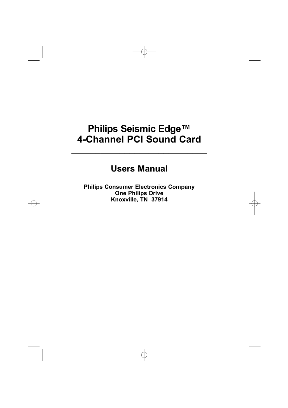 Philips 4-Channel Sound Card User Manual | 60 pages