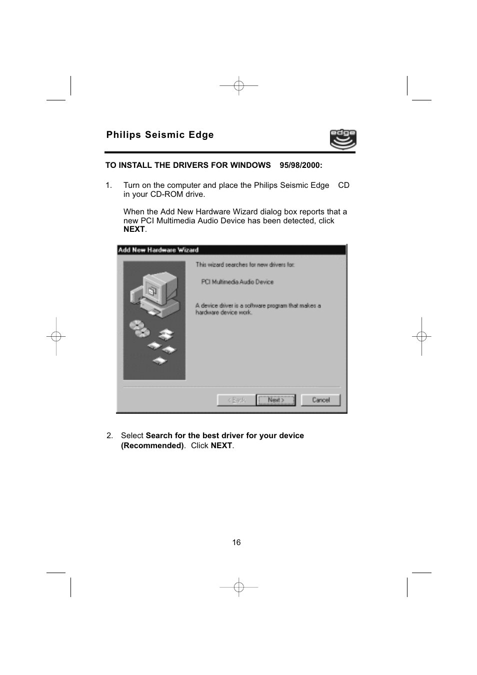 Philips 4-Channel Sound Card User Manual | Page 16 / 60