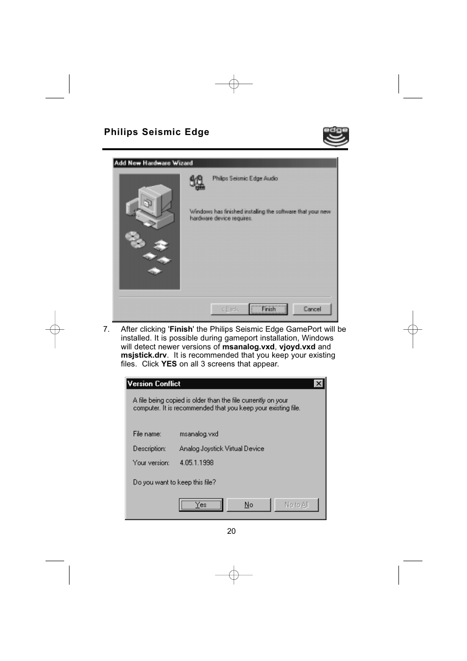 Philips 4-Channel Sound Card User Manual | Page 20 / 60