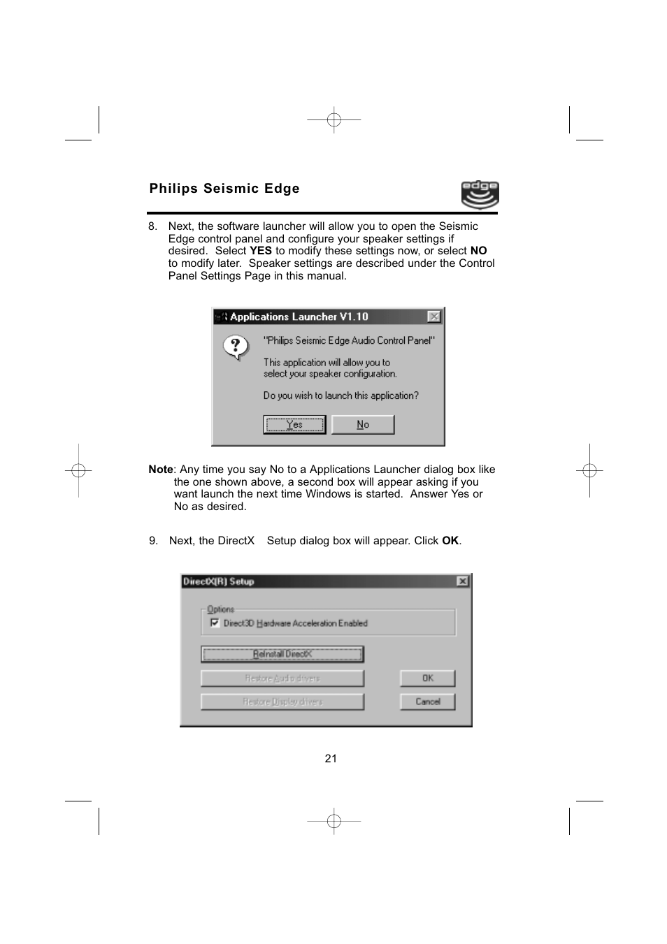 Philips 4-Channel Sound Card User Manual | Page 21 / 60