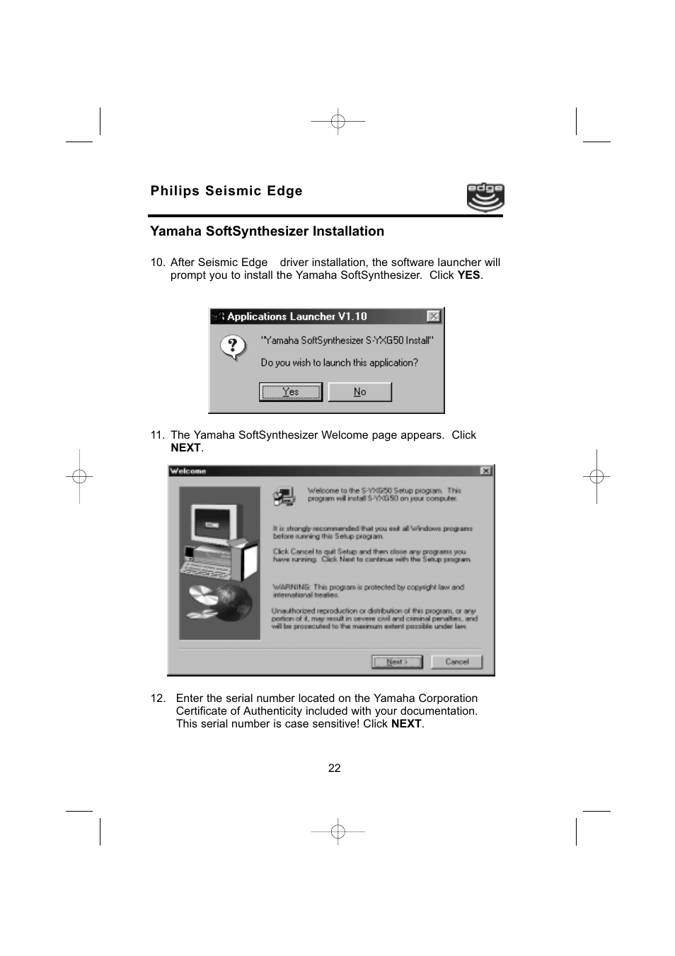 Philips 4-Channel Sound Card User Manual | Page 22 / 60