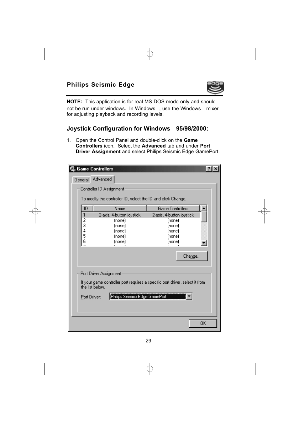 Philips 4-Channel Sound Card User Manual | Page 29 / 60