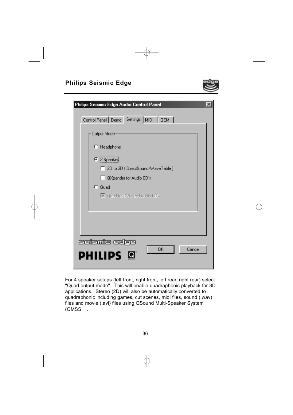 Philips 4-Channel Sound Card User Manual | Page 36 / 60