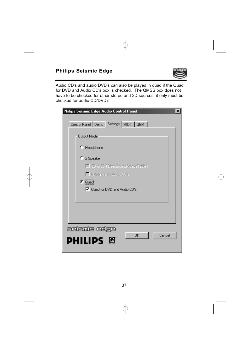 Philips 4-Channel Sound Card User Manual | Page 37 / 60