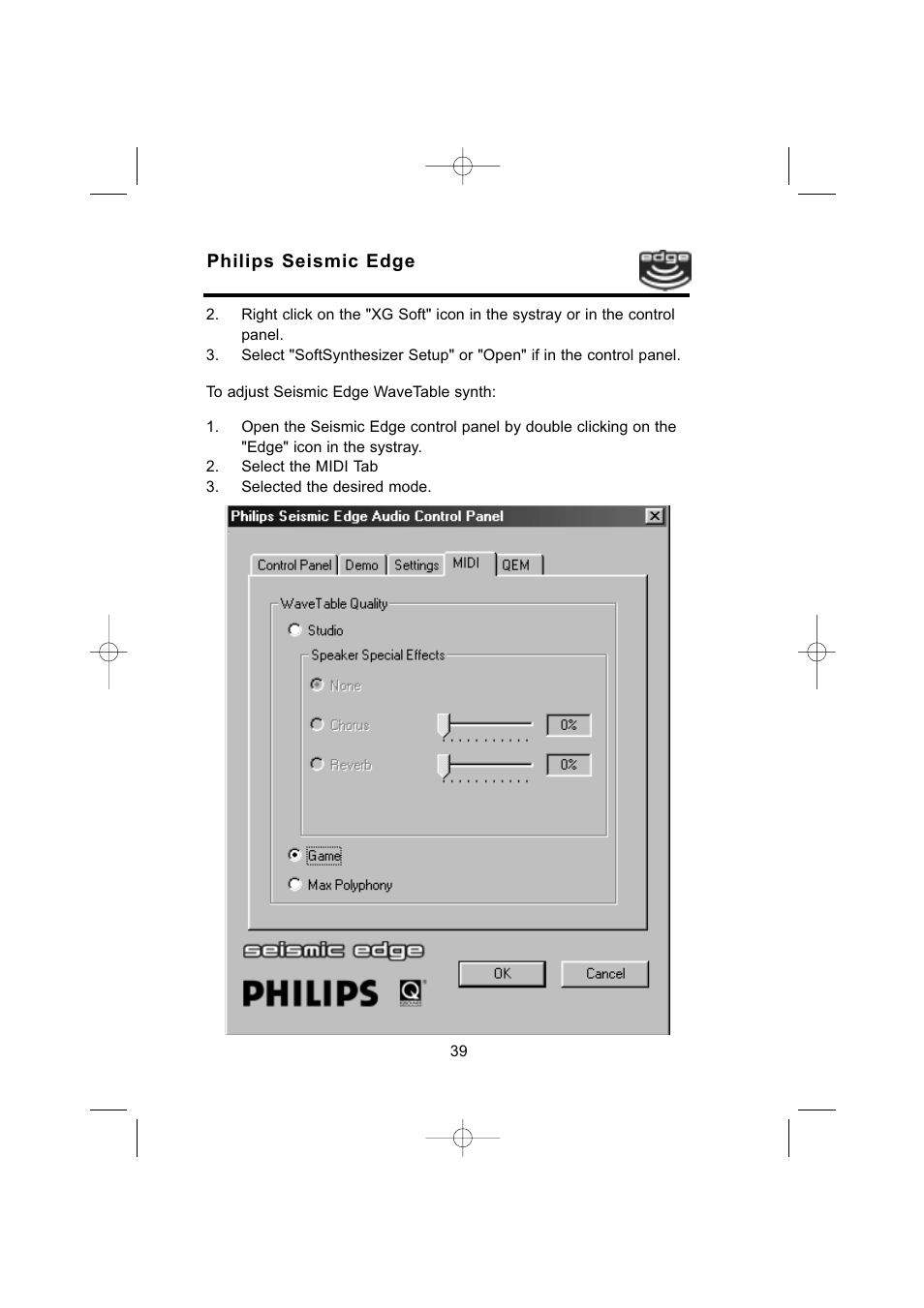 Philips 4-Channel Sound Card User Manual | Page 39 / 60