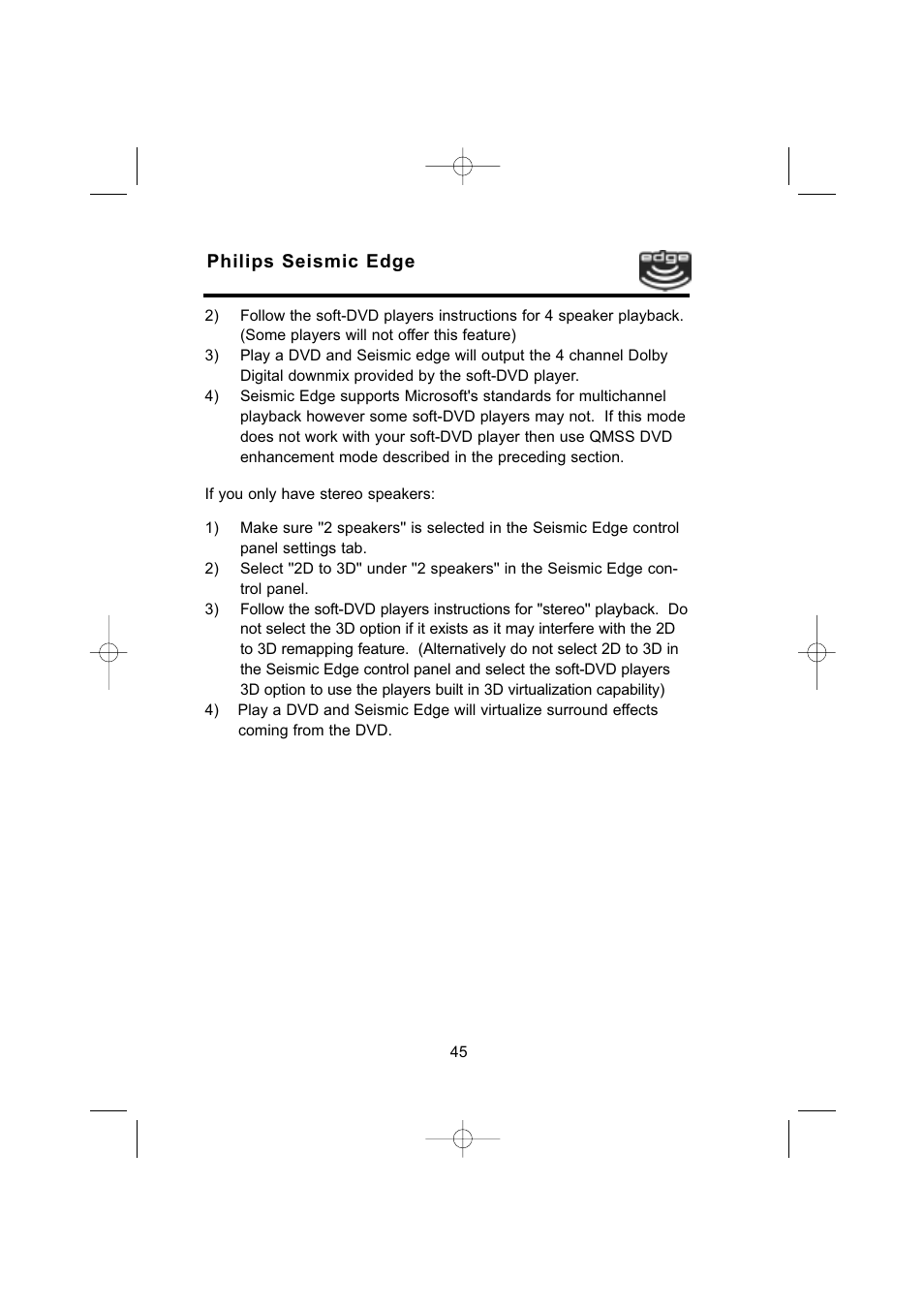 Philips 4-Channel Sound Card User Manual | Page 45 / 60