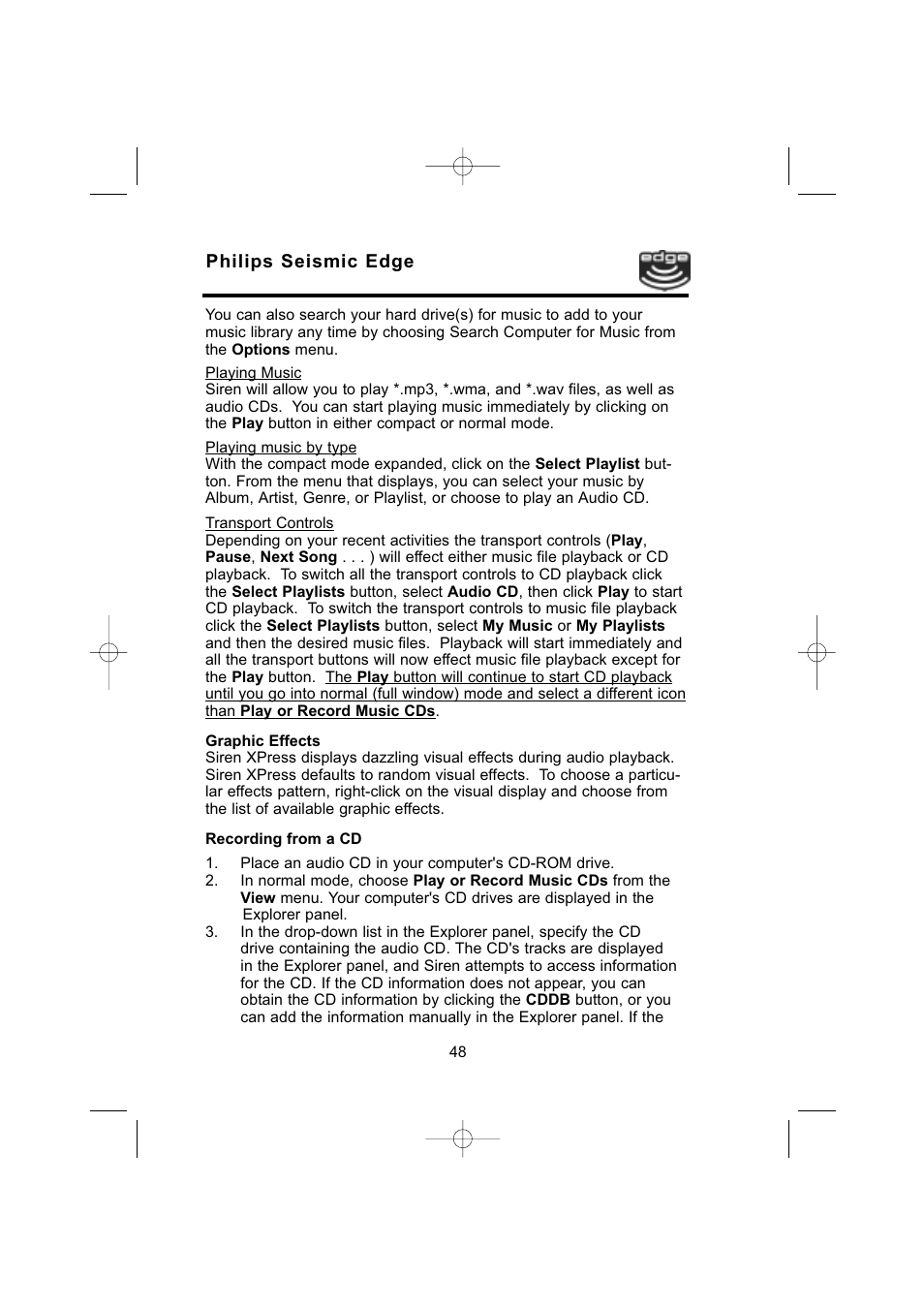 Philips 4-Channel Sound Card User Manual | Page 48 / 60