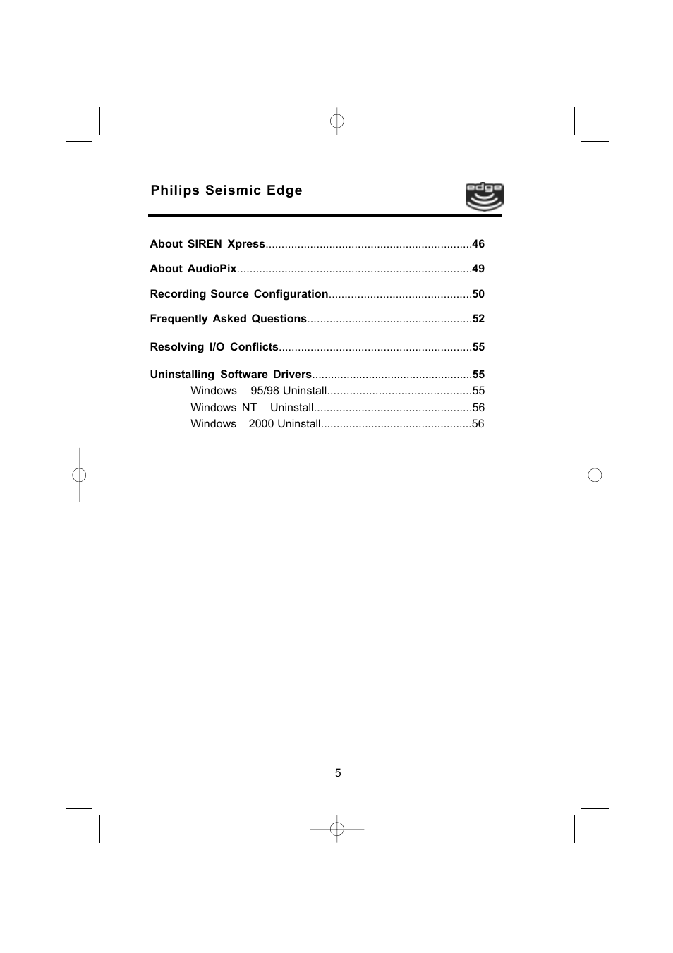 Philips 4-Channel Sound Card User Manual | Page 5 / 60