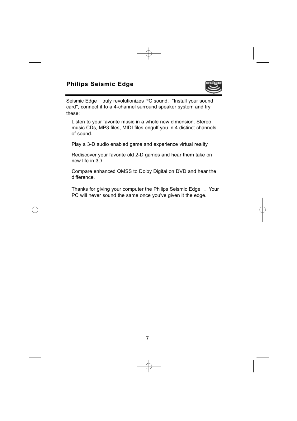 Philips 4-Channel Sound Card User Manual | Page 7 / 60