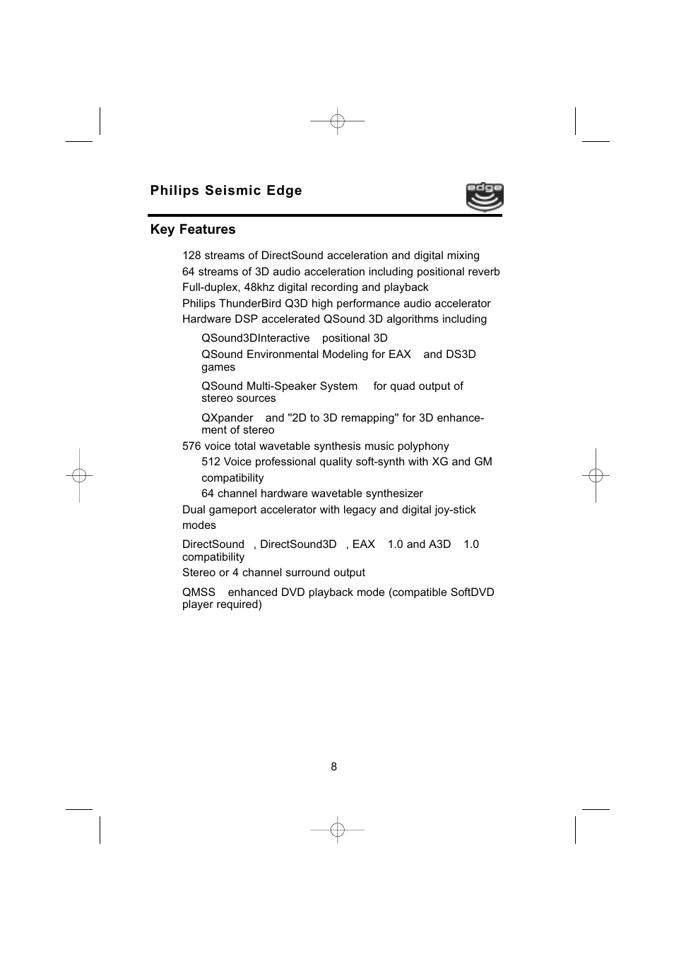 Philips 4-Channel Sound Card User Manual | Page 8 / 60