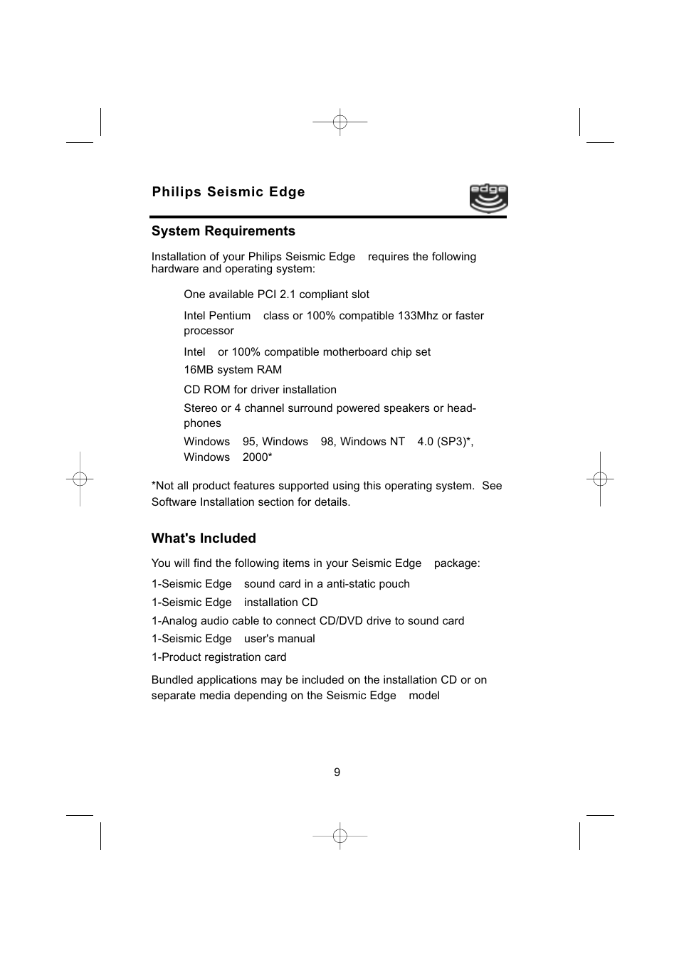 Philips 4-Channel Sound Card User Manual | Page 9 / 60