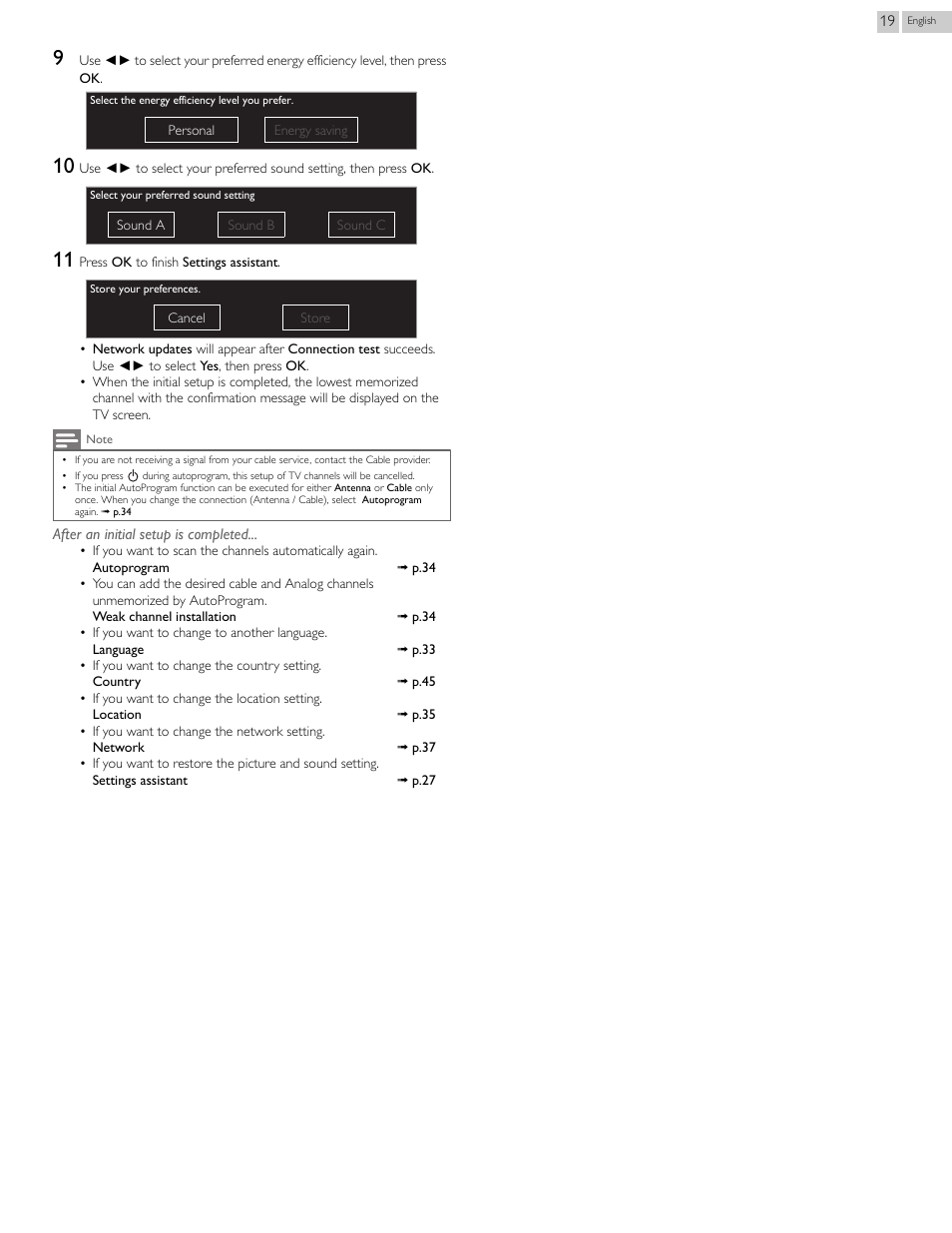 Philips 29PFL4908-F7 User Manual | Page 19 / 112