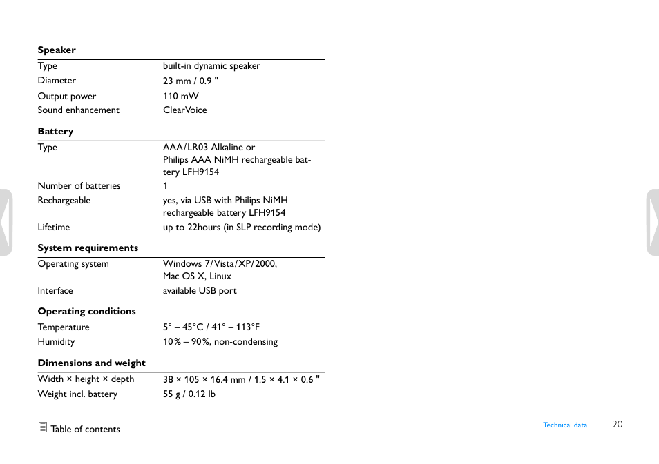 Philips LFH0645-27 User Manual | Page 20 / 22