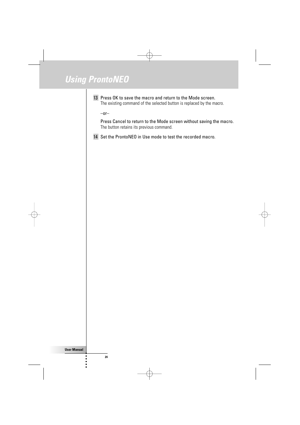 Nusing prontoneo | Philips TSU500 User Manual | Page 24 / 40