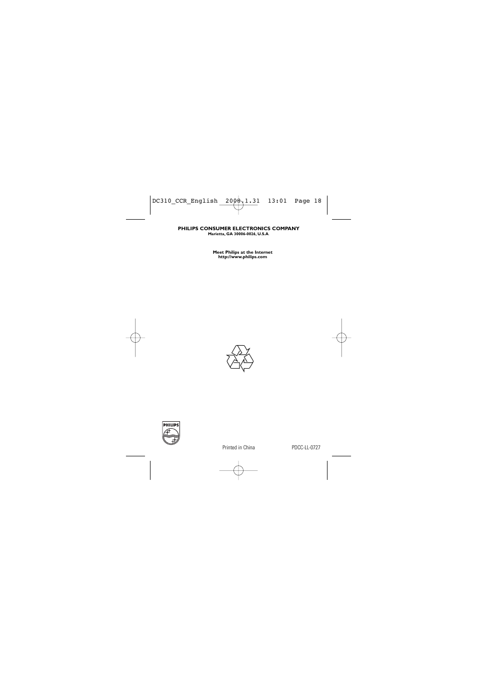 Philips DC310-37 User Manual | Page 18 / 19