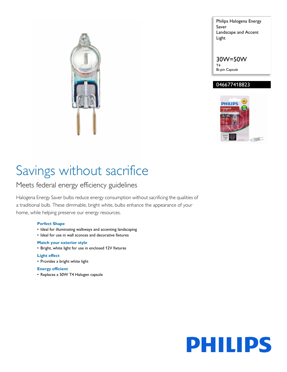 Philips 046677418823 User Manual | 2 pages