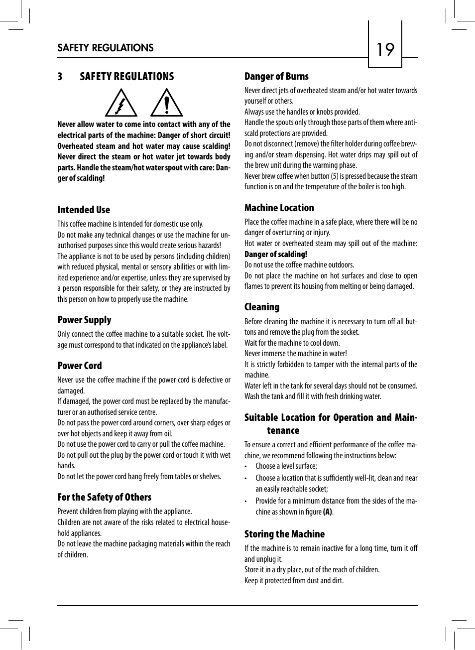 3 safety regulations | Philips 711412008 User Manual | Page 19 / 84