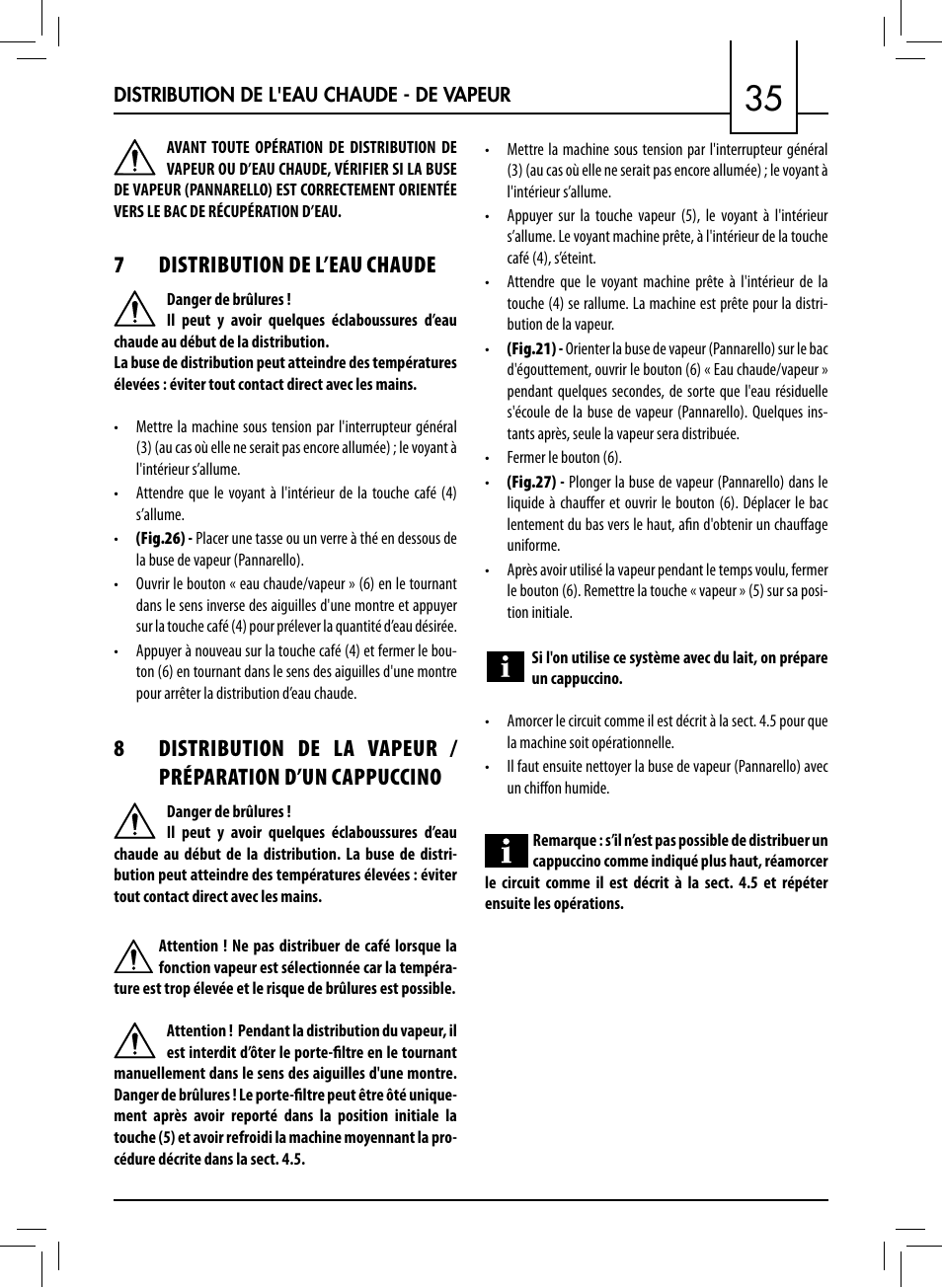 7distribution de l’eau chaude | Philips 711412008 User Manual | Page 35 / 84