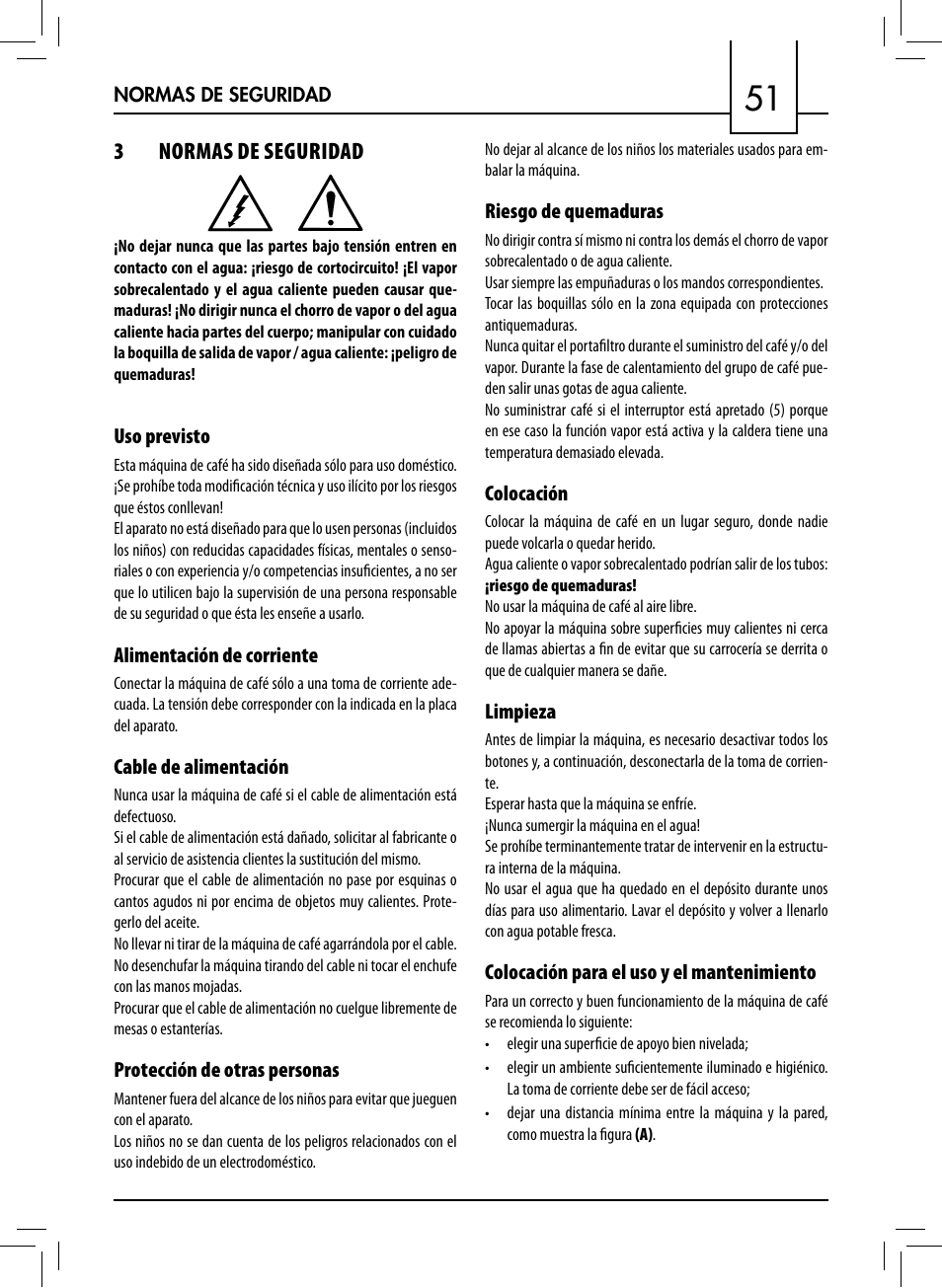 3normas de seguridad | Philips 711412008 User Manual | Page 51 / 84