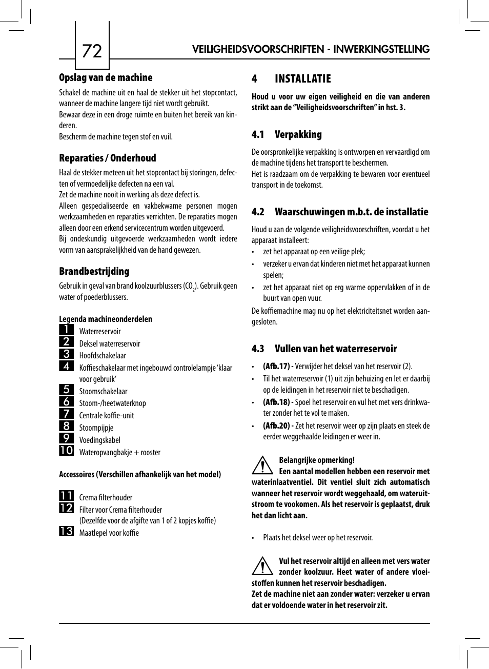 4 installatie | Philips 711412008 User Manual | Page 72 / 84