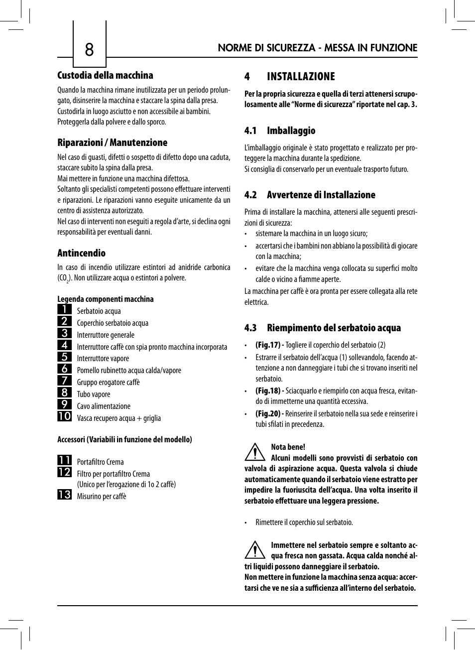 4 installazione | Philips 711412008 User Manual | Page 8 / 84