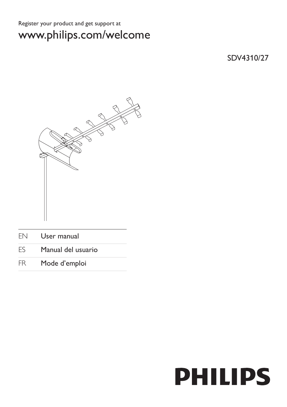 Philips SDV4310-27 User Manual | 11 pages