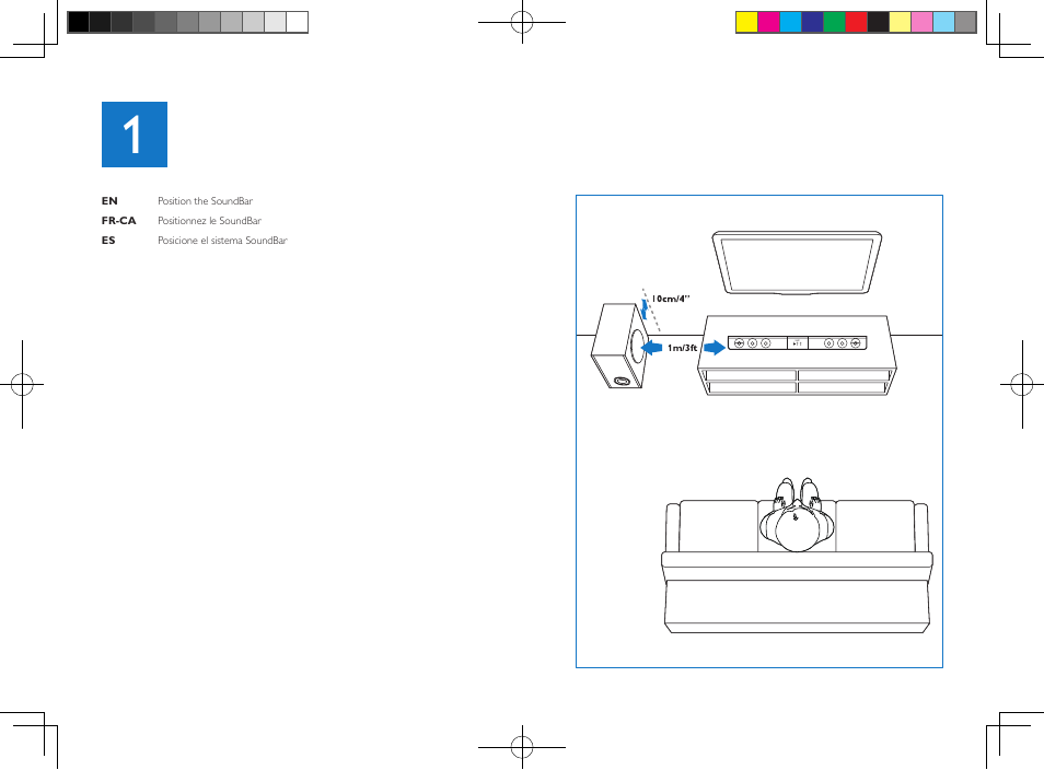 Philips Soundbar speaker HTL5110 Virtual surround Wireless subwoofer Opt Coax Aux in Audio in Bluetooth® User Manual | Page 3 / 16