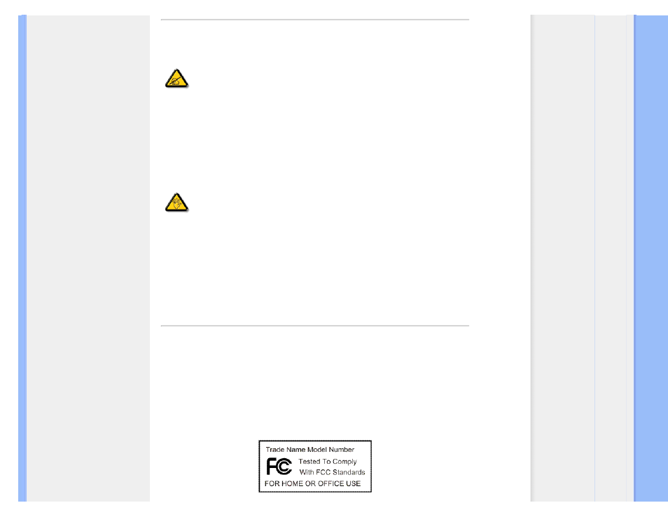 Federal communications, Commission (fcc) notice (u.s. only) | Philips 191EW9FB-27 User Manual | Page 15 / 83