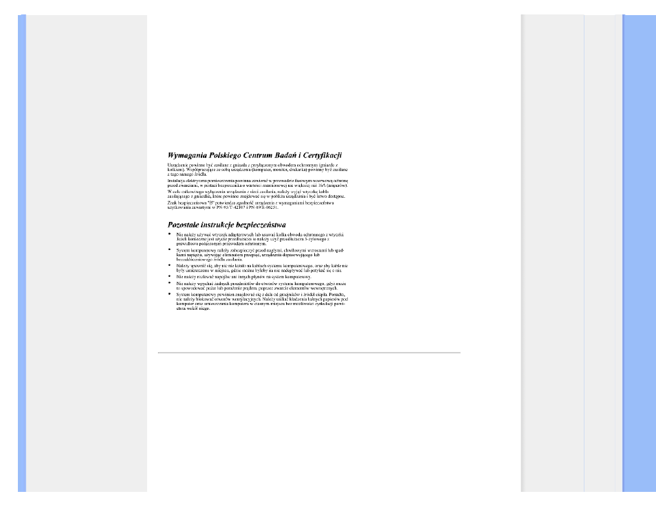 Polish center for testing and, Certification notice, North europe (nordic countries) | Information | Philips 191EW9FB-27 User Manual | Page 17 / 83