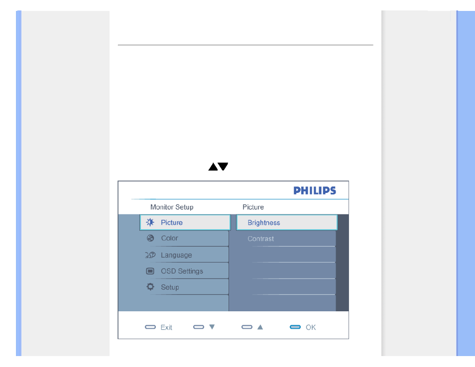 On-screen display | Philips 191EW9FB-27 User Manual | Page 46 / 83