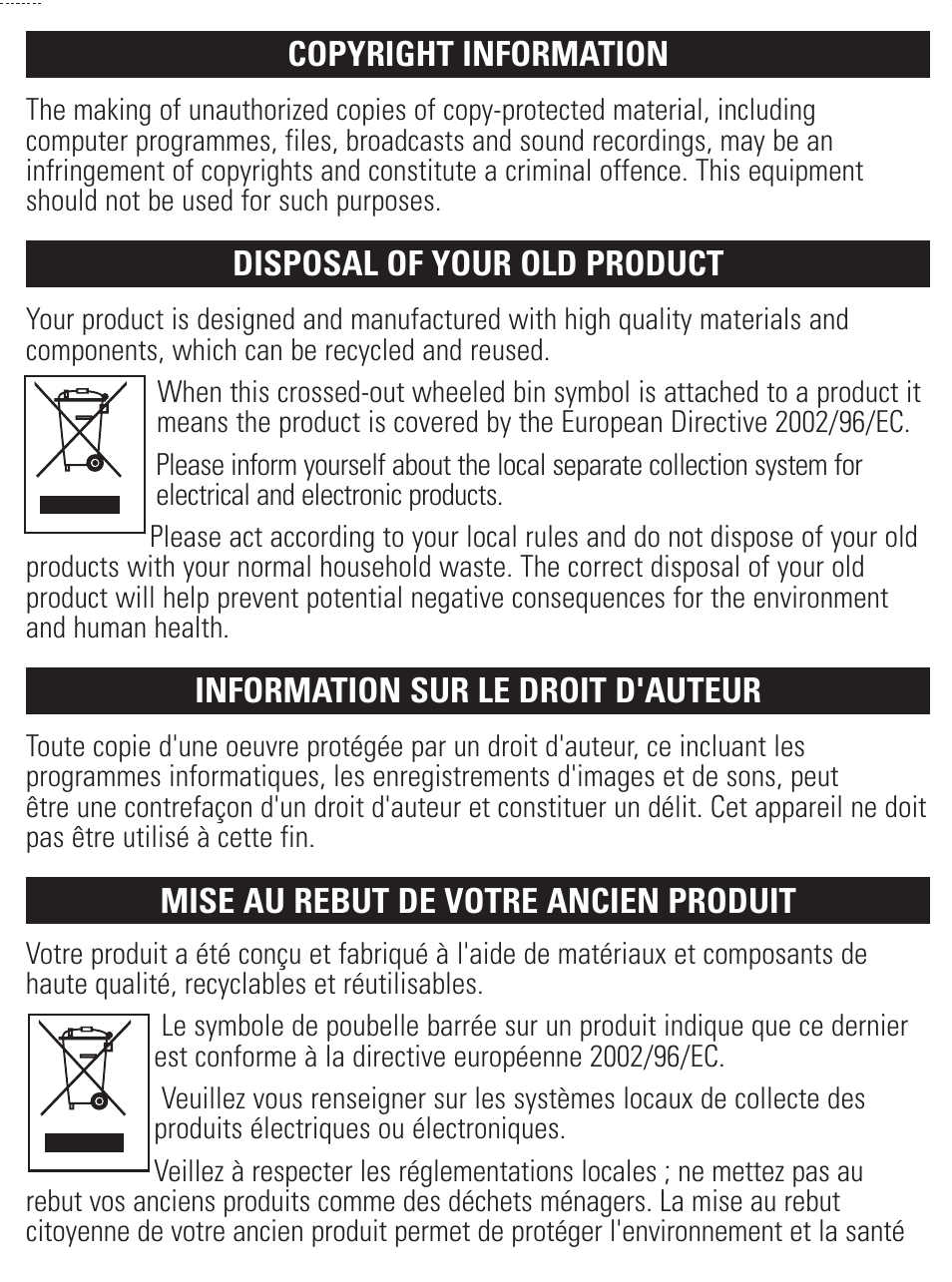 Philips PET1002-37B User Manual | Page 30 / 31