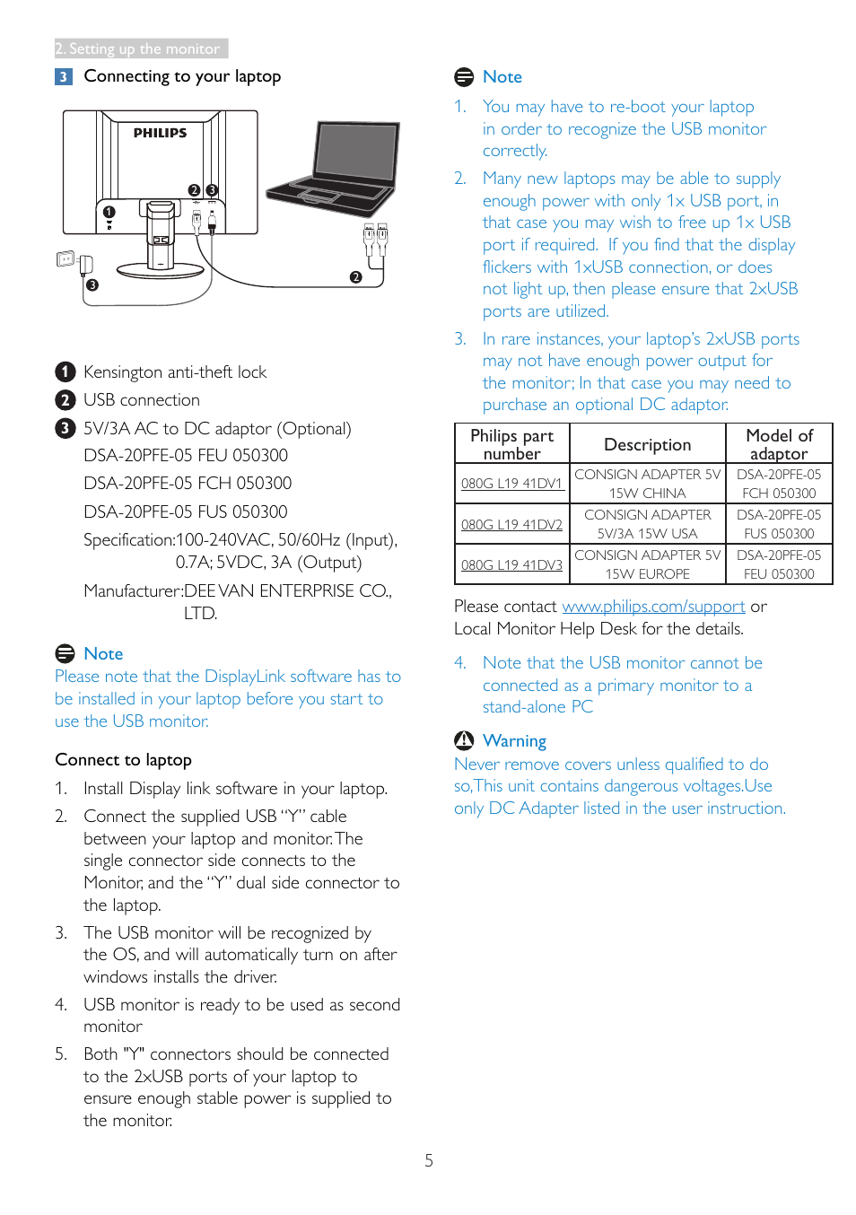 Philips 221S3UCB-00 User Manual | Page 7 / 32