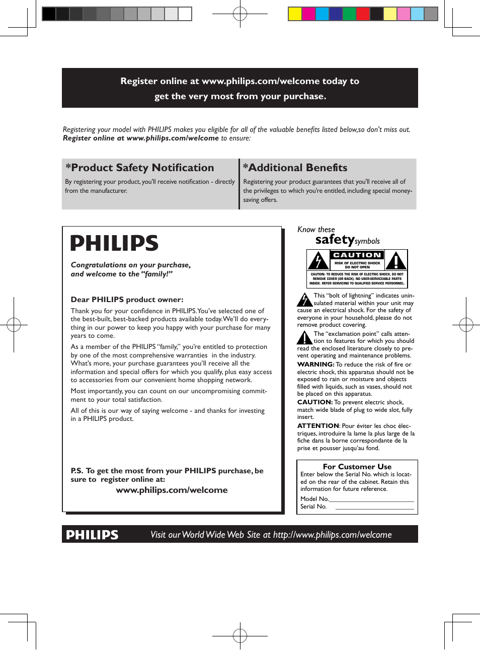 Safety, Product safety notification *additional benefits, Proof of purchase | Product safety notification, Additional benefits | Philips SBT10BLK-37 User Manual | Page 2 / 16