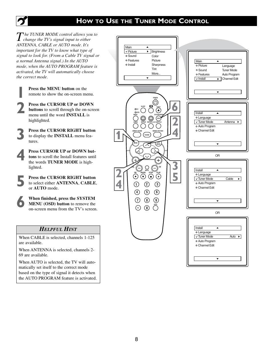 Philips 20DV693R User Manual | Page 8 / 52