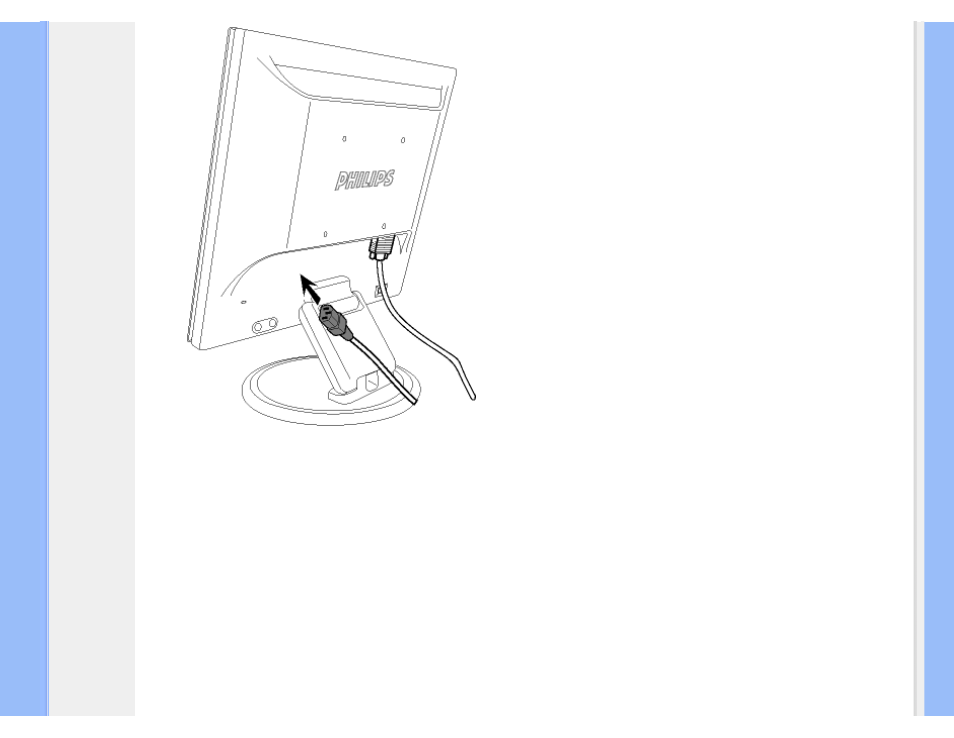 1) plug the power cord into monitor firmly | Philips 170B6CB-27 User Manual | Page 68 / 101