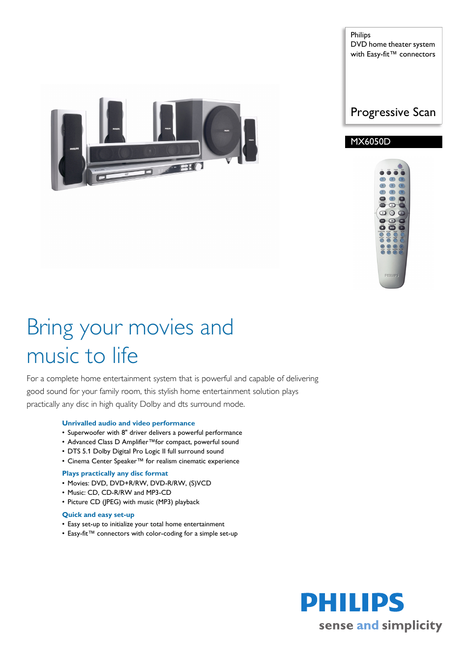 Philips MX6050D-37 User Manual | 3 pages