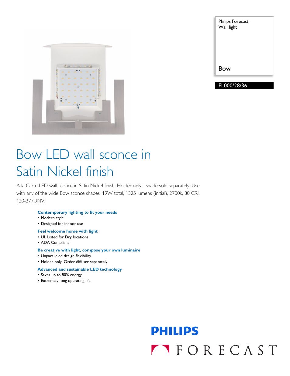 Philips FL0002836 User Manual | 2 pages