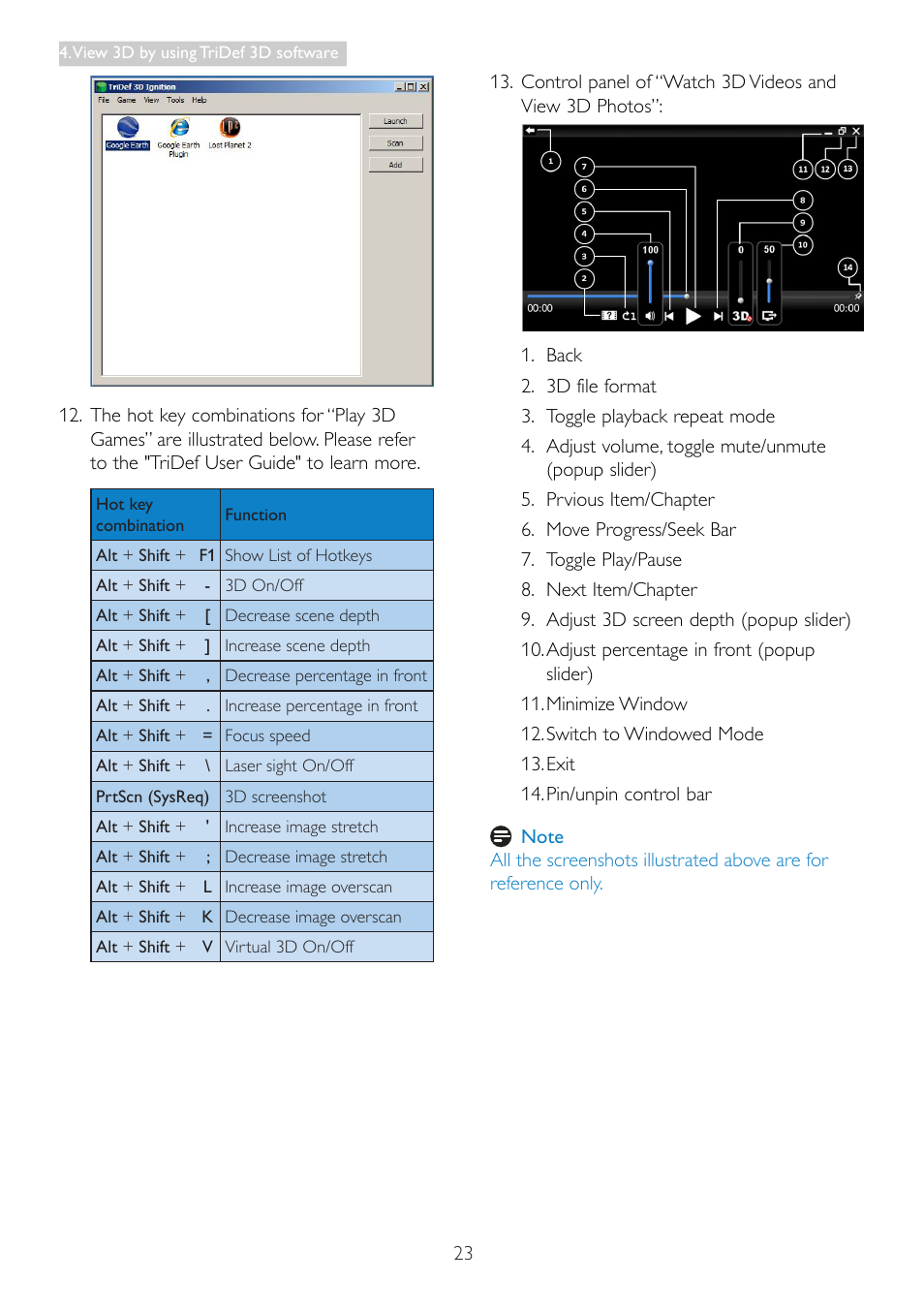 Philips 273G3DHSW-27 User Manual | Page 25 / 45