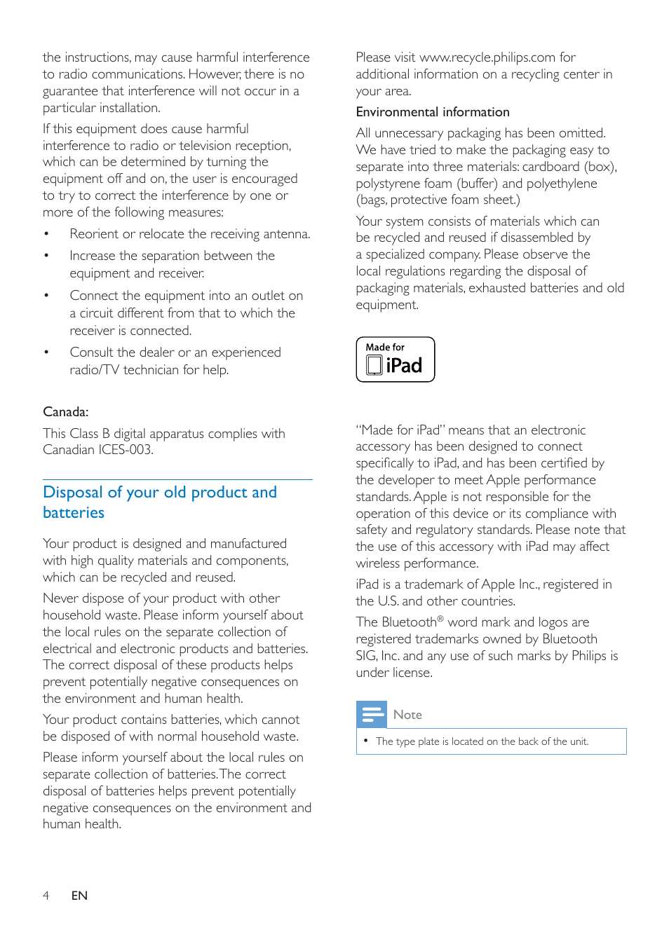 Philips AEA7100-17 User Manual | Page 6 / 18